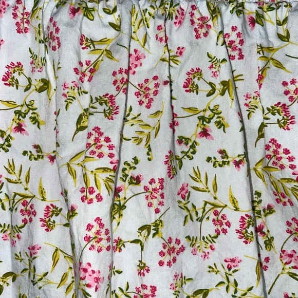 J. Crew Cottagecore 100%Cotton Short-sleeve smocked dress in meadow floral Sz XL - Picture 7 of 12